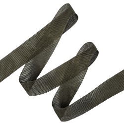 Окантовочная лента-бейка, цвет Тёмно-Серый 22мм (на отрез)  в Нефтекамске