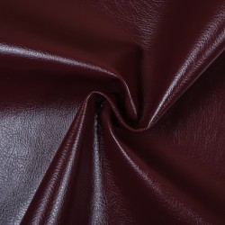 Ткань Дерматин (Кожзам) для мебели, цвет Бордовый (на отрез)  в Нефтекамске