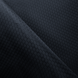 Ткань Оксфорд 300D PU Рип-Стоп СОТЫ, цвет Черный (на отрез)  в Нефтекамске