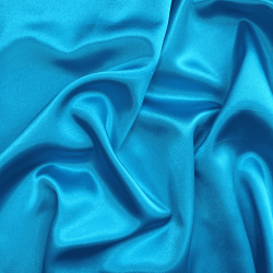 *Ткань Атлас-сатин, цвет Голубой (на отрез)  в Нефтекамске
