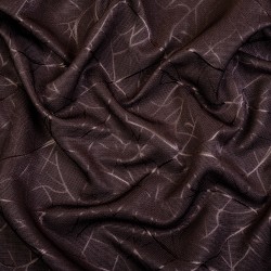 Ткань Блэкаут для штор &quot;Ледовое тиснение цвет Темно-Коричневый&quot; (на отрез)  в Нефтекамске