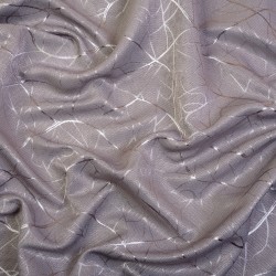 Ткань Блэкаут для штор светозатемняющая 75% &quot;Ледовое тиснение цвет Серый&quot; (на отрез)  в Нефтекамске