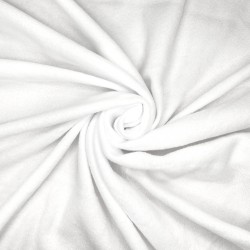 Флис Односторонний 130 гр/м2, цвет Белый (на отрез)  в Нефтекамске