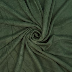 Ткань Флис Односторонний 130 гр/м2, цвет Темный хаки (на отрез)  в Нефтекамске