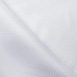 Ткань Оксфорд 300D PU Рип-Стоп СОТЫ, цвет Белый (на отрез)  в Нефтекамске