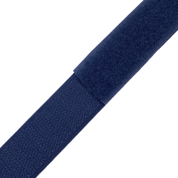 Контактная лента 25мм цвет Тёмно-Синий (Велькро-липучка), на отрез  в Нефтекамске