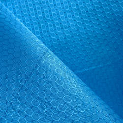 Ткань Оксфорд 300D PU Рип-Стоп СОТЫ, цвет Голубой (на отрез)  в Нефтекамске