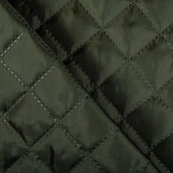 Стеганая подкладочная ткань с синтепоном (100гр/м2), цвет Хаки (на отрез)  в Нефтекамске