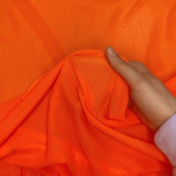 Трикотажная Сетка 75 г/м2, цвет Оранжевый (на отрез)  в Нефтекамске